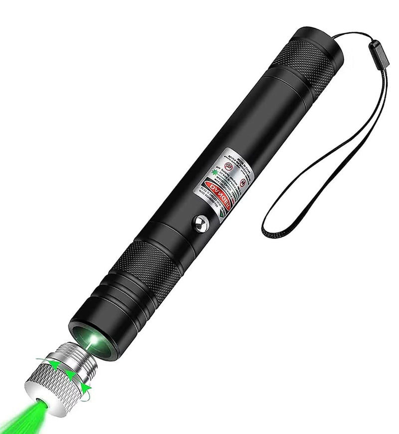[Australia - AusPower] - Cowjag Long Range Green Laser Pointer, 2000 Metres Laser Pointer High Power Pen, Green Lazer Pointer Rechargeable for Hiking, Cat Laser Toy USB Charge(Green Light) 