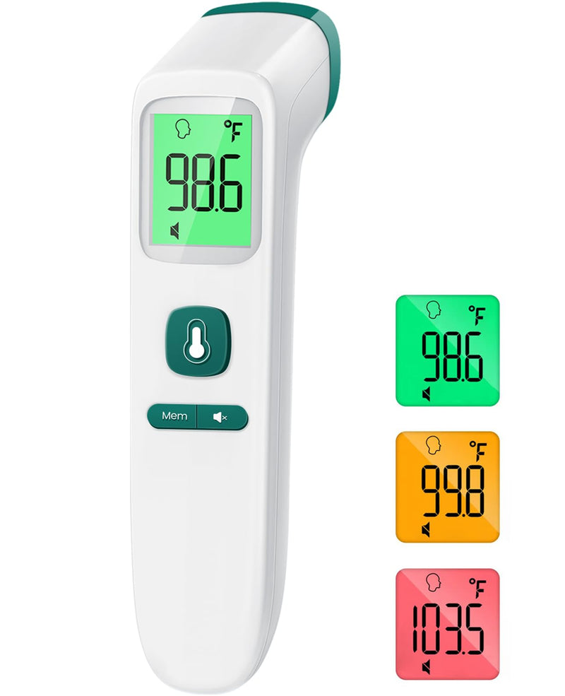 [Australia - AusPower] - No-Touch Thermometer for Adults and Kids - LCD White & LCD Green 