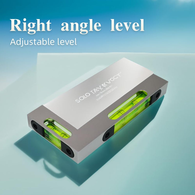 [Australia - AusPower] - Rectangular high-precision L-shaped level, 7-character household strong magnetic double bubble wate，Es gibt 2 Spezifikationen zur Auswahl (160mm) 160mm 