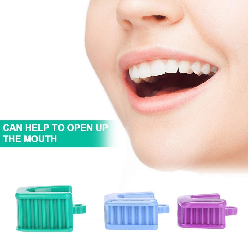 Pack of 3 Mouth Support for Bite Splints Oral Care Accessories, 3 Sizes | plastic mouth opener, dentist mouth support, bite block, pillow opener, retractor, small, medium, large