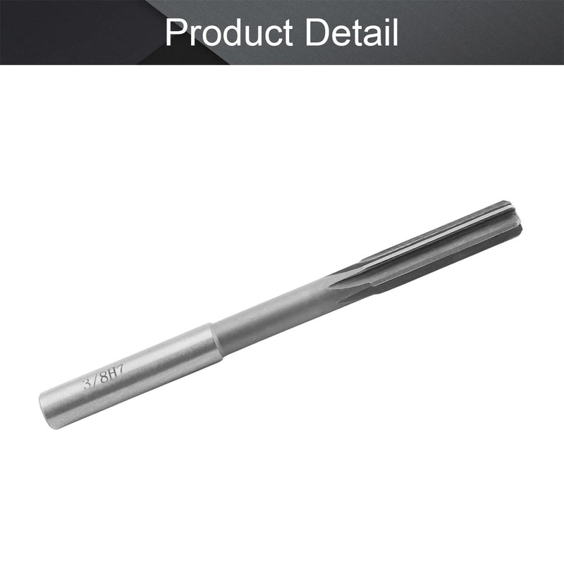 [Australia - AusPower] - Utoolmart Chucking Reamer 3/8", H7 HSS Lathe Machine Reamer, Round Shank Milling Cutting Tool, for Metal Non-Ferrous Metal Copper 1pcs 3/8 in 