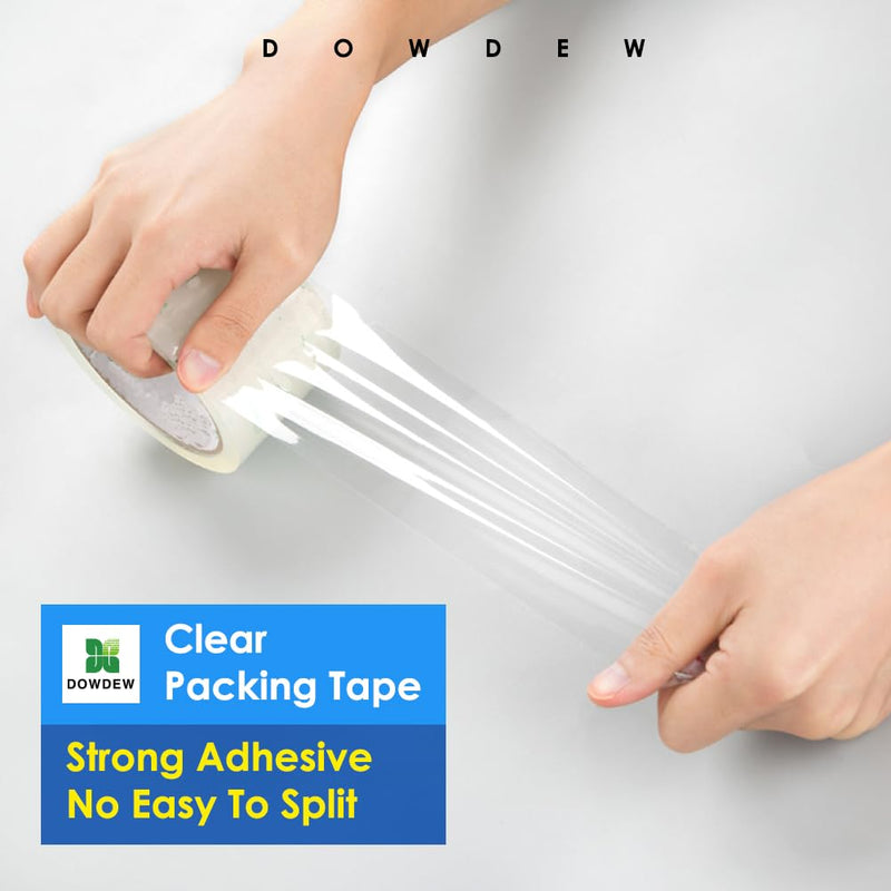[Australia - AusPower] - Clear Packing Tape, [2 Pack] Heavy Duty Packaging Tape 1.88 Inch x 110 Yards Ultra Strong Refill Rolls for Shipping Mailing Moving 220 Total Yards 2 