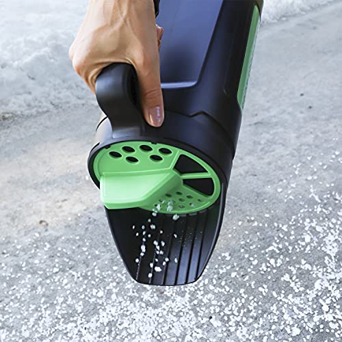 Spot Spreader hand spreader shaker for seed, salt, de-icer, ice melt, earth food, and fertilizer with adjustable openings