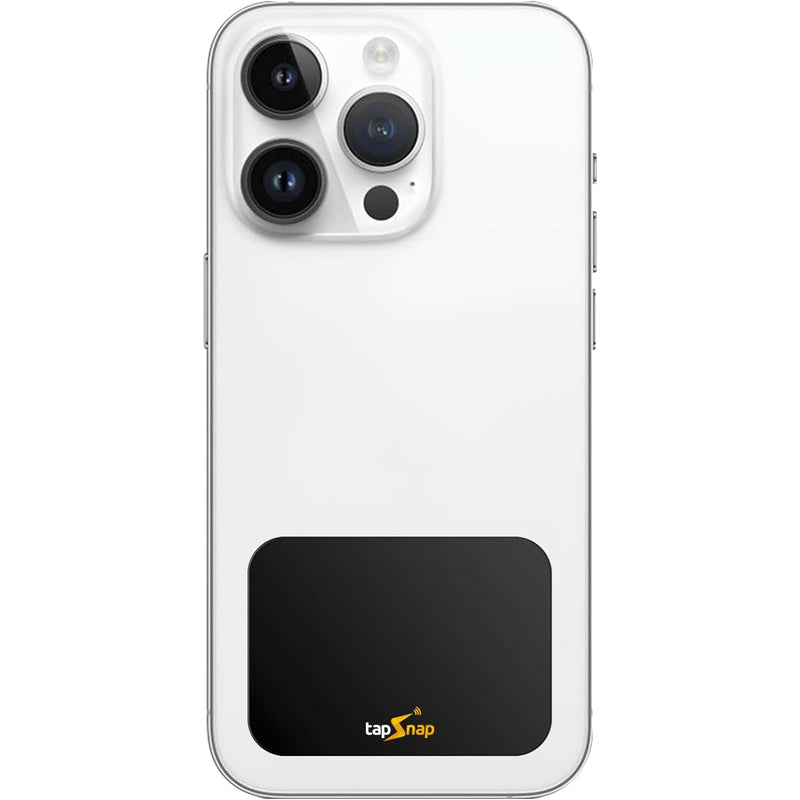 [Australia - AusPower] - Dot Digital Business Card for Back of Phone (TapSnap) | No Subscription/No-Fee | Instantly Share Contact Info, Socials & More - for iPhone and Android - NFC Tap to Share (Black) Black 