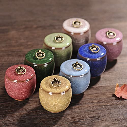 Small Keepsake Urn for Human Ashes with Velvet Box Pet Keepsake Urn Small Cremation Urns Mini Funeral Urn Decorative Urns for Home Decor Fits a Small Amount of Cremated Remains Jade Green