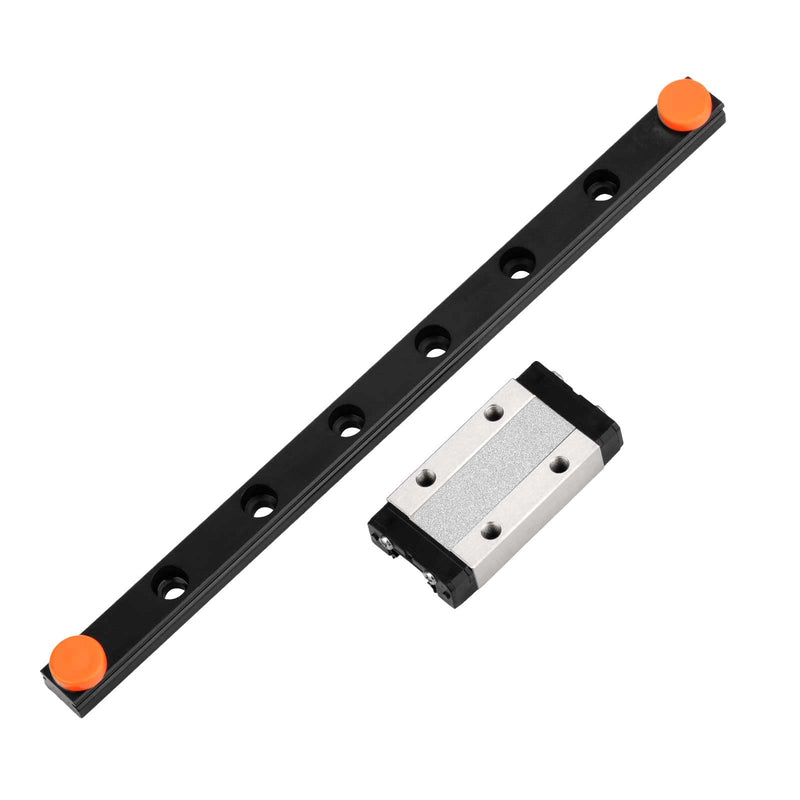 [Australia - AusPower] - 400mm MGN9 Linear Sliding Rail Guide with a MGN9H Carriage Block for 3D Printer and CNC Machine,Black (MGN9H, 400mm) 