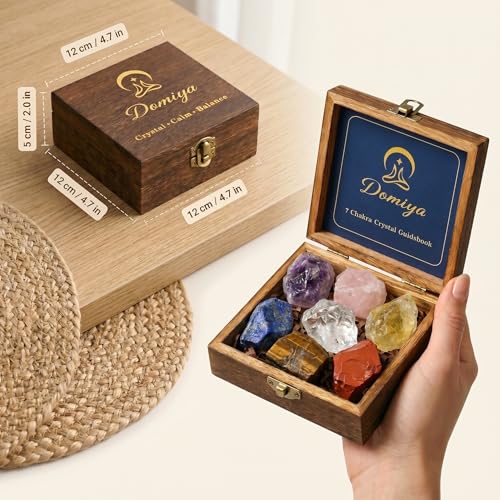 7 Chakra Healing Crystals Set for Meditation & Energy Alignment
