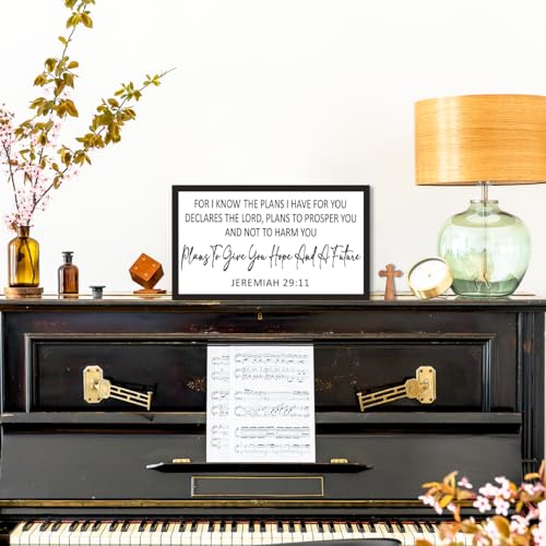Jeremiah 29:11Wood Sign,For I Know the Plans I Have for You Bible Verses Wood Box Signs,Christian Scripture Plaques for Home Decor Jeremiah 29:11
