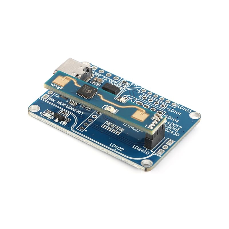 [Australia - AusPower] - HLK-LD2410B 24GHz Human Presence Radar Module Test Kit with Bluetooth LD2410 Smart Human Detection Sensor Module Board with Bluetooth Test Kit 