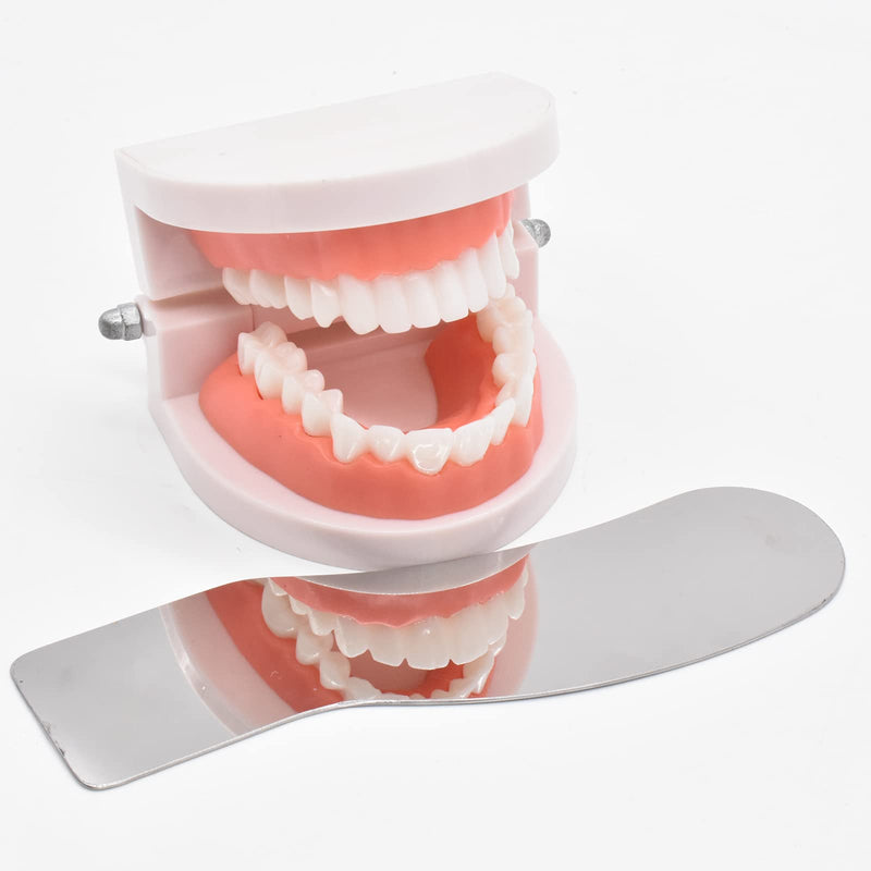 [Australia - AusPower] - 4 Pcs Dental Photography Mirrors,Fog Free Intraoral Photography Mirror, 2 Sided Intraoral Photo Reflector with Fan and Light,Automatic Defogging Stainless Steel Occlusal Mirror 