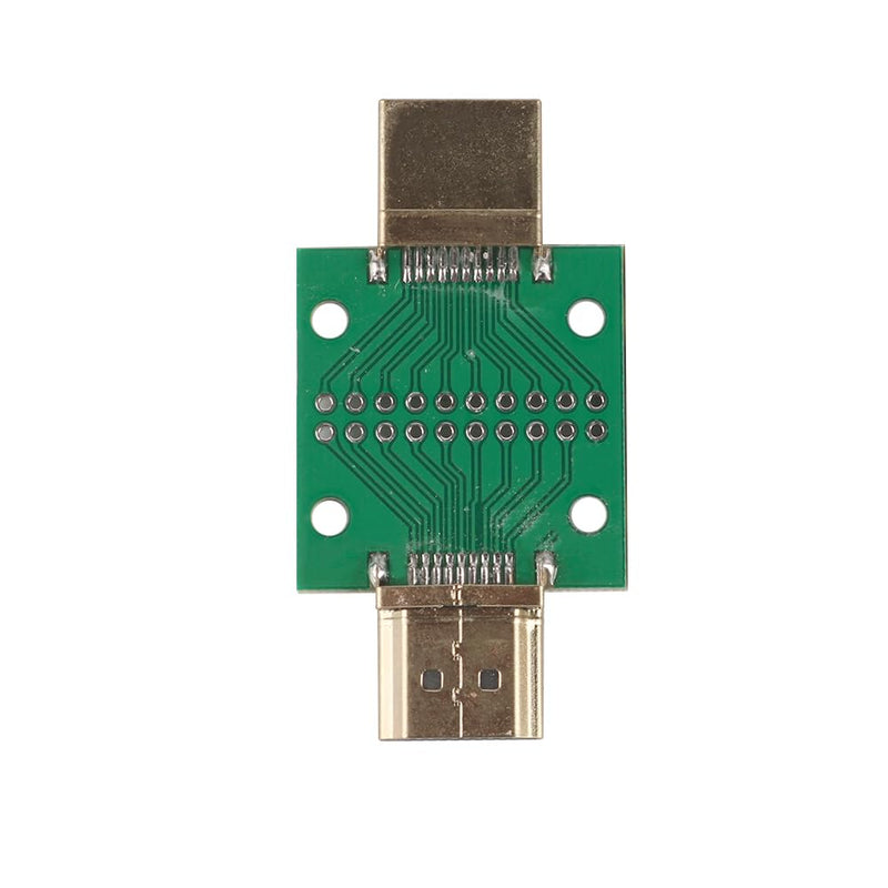HDMI Male to Male 2.54 DIP Double Sided Socket Breakout Board Connector Test Repair Board Mini Connector with PCB for Electronics Projects