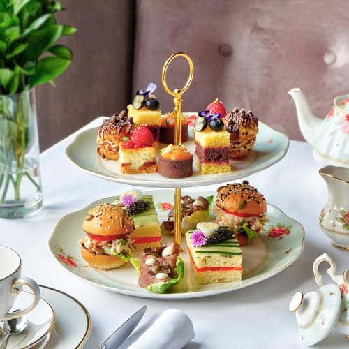 uxcell 6 Set 3-Tier Cupcake Stand Hardware Handles Cake Plate Stand Handle Silver