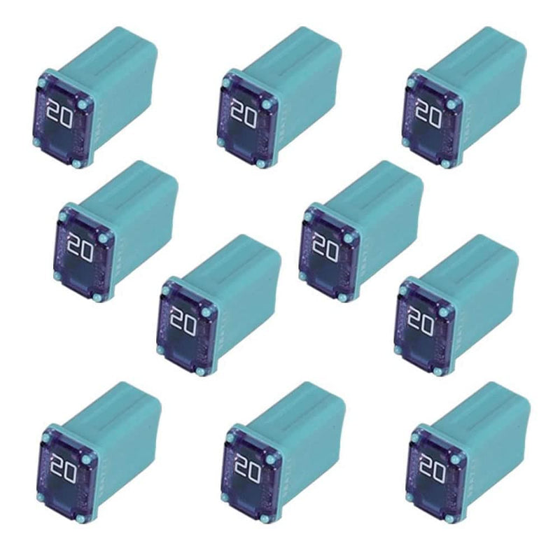 [Australia - AusPower] - 50 Pack Automotive MCASE Mini Box Shaped Cartridge Fuse Kit for Cars, Trucks, and SUVs(15a 20a 25a 30a 40a Each 10 Pcs) 