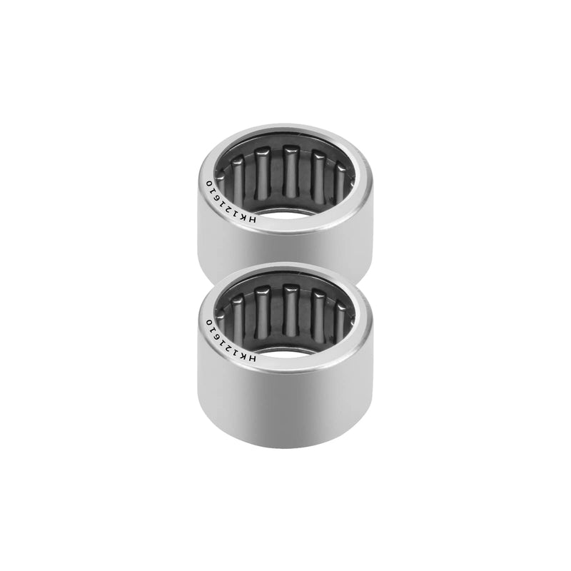 [Australia - AusPower] - Drawn Cup Needle Roller Bearings, 10pcs HK121610 Open End Caged Bearing, 12mm Bore, 16mm OD, 10mm Width ST14 Steel Single Row Roller 