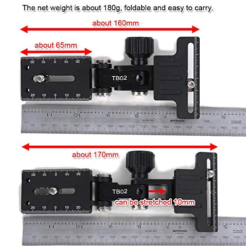 iShoot Metal Retractable Camera & Telephoto Zoom Lens Bracket Holder, Foldable Long Focus Lens Support Stand Bayonet Protector with Quick Release Plate Compatible with Arca-Swiss Fit Tripod Head Clamp