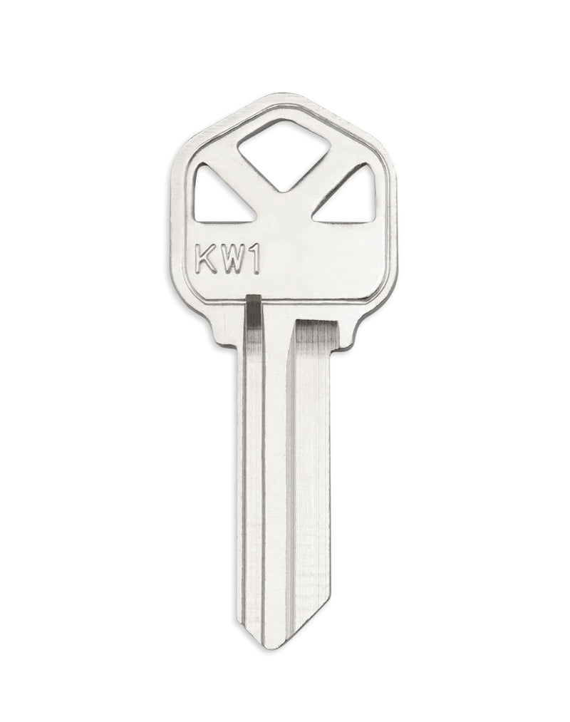QWORK Blank Key Blanks, Pack of 100 Copper Structures Key Compatible with (KW1) Kwikset, KS1/KWI-1 Keyblank 100 Pack