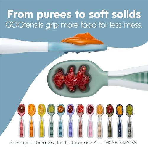 NumNum Baby Spoons Self Feeding 6 Months, 6-Pack Rainbow 6 Spoons 02 - Rainbow