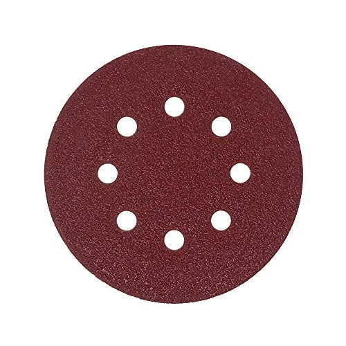 Shina 50 Velcro-Backed Sanding Discs Diameter 125 mm 8 hole for Eccentric Sanders Set Sandpaper 80 grit