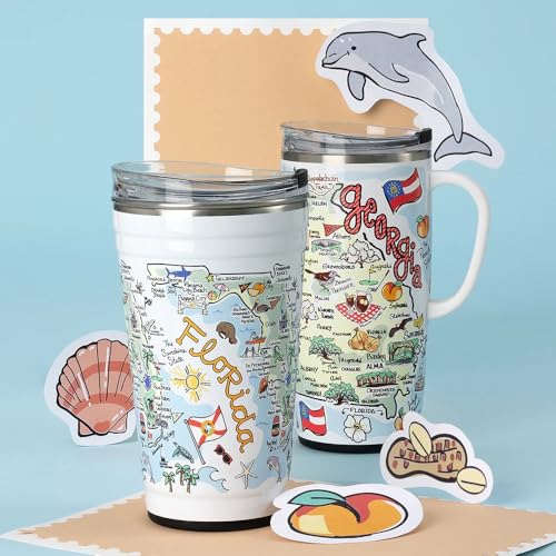 Swig Life 24oz Insulated Party Cup with EZ Slider Lid, Florida 24 Ounces