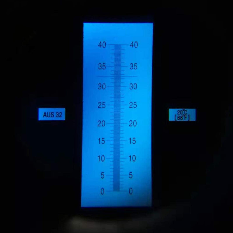 [Australia - AusPower] - DEF Refractometer 0-40% AdBlue Diesel Exhaust Fluid Urea Concentration Refractometer Coolant Refractometer with ATC for Automotive Diesel (Made of Copper Not Cheap Aluminum) Test DEF Urea Concentration 