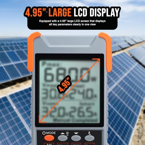 DANOPLUS solar panel tester MPPT meter with large backlight LCD for photovoltaic testing