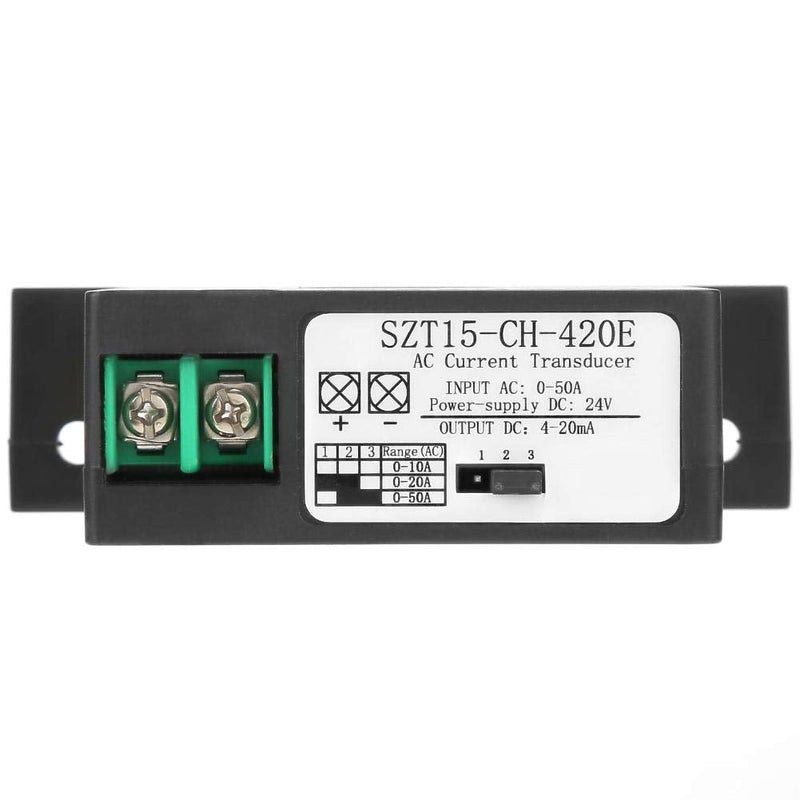 AC Converter, SZT15-CH-420E Current Transformer Sensor Current Transformer AC 0-50A to DC 0-5V/0-10V/4-20mA
