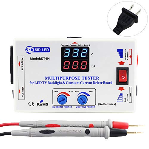 SID LED multipurpose tester for LED TV backlights and constant current driver boards, 0-330V output