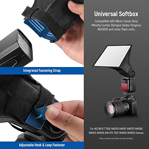 NEEWER Flash Diffuser Light Softbox 6" X 5" 6x5 inches