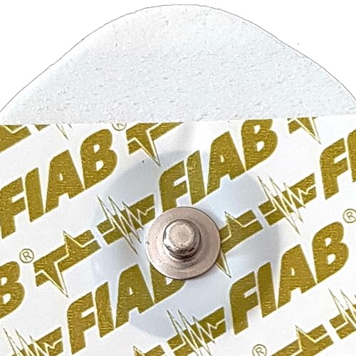 Fiab - 1 Pack of 50 Universal Single Use Oval Foam ECG Electrodes 48x50mm Adult