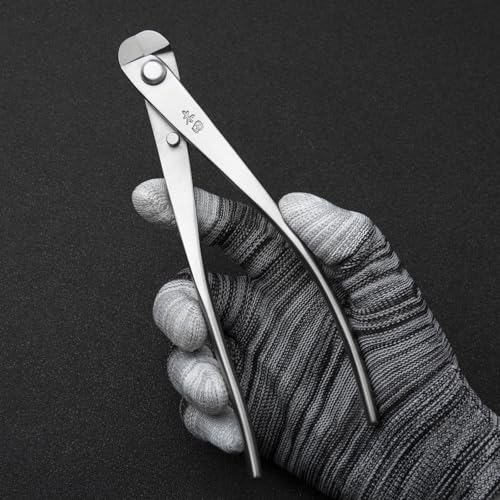 tianbonsai professional grade bonsai wire cutter, 180 mm 4Cr13MoV alloy steel tool