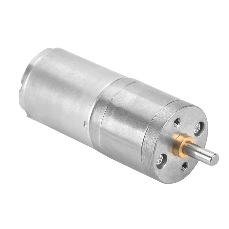 DC Gear Motor, 25mm DC 12V 25GA-370 Low Speed Metal Gear Motor for Electronic Lock (12V 500RPM)