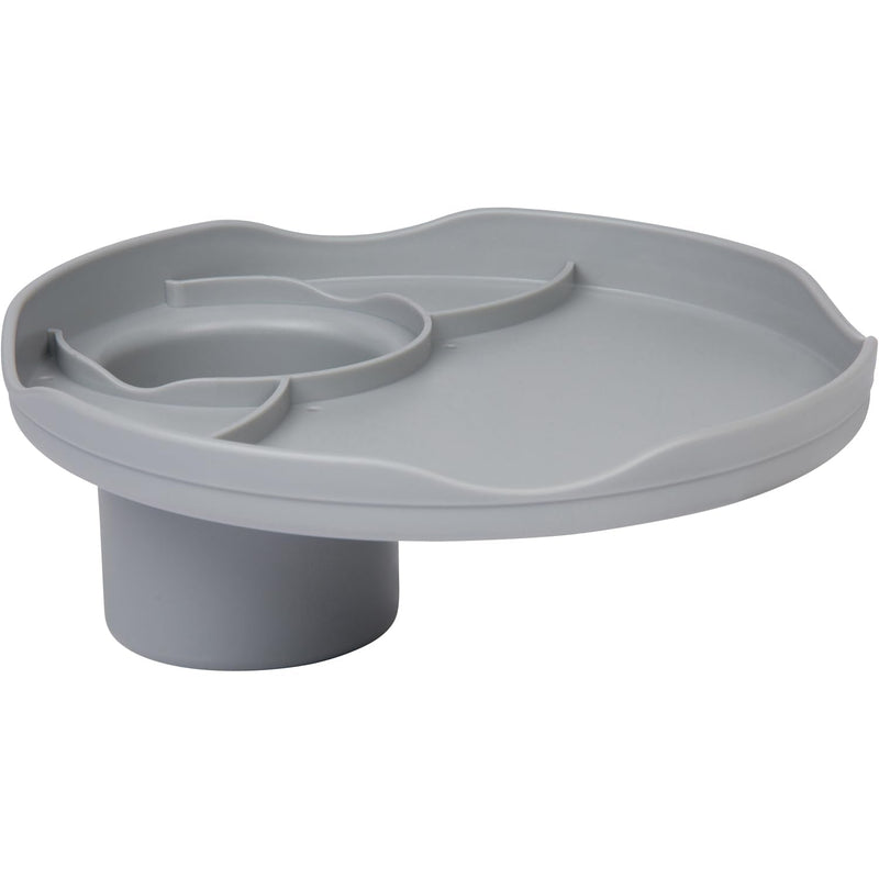 [Australia - AusPower] - Plate Accessory, in All 12 Colors, Conveniently Holds Your Food, Snacks, Drinks | Multi-Use Hands Free Project Work Station, Ruggedized Portable Design, Diameter of 8.5"/21.6 CM Gray 