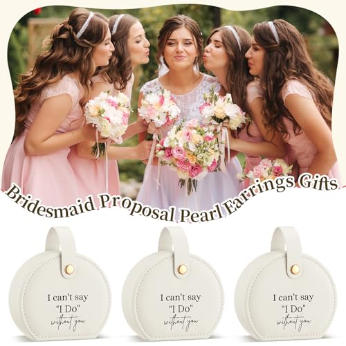 Colingmill 6 Pcs Bridesmaid Proposal Gift Travel Jewelry Box