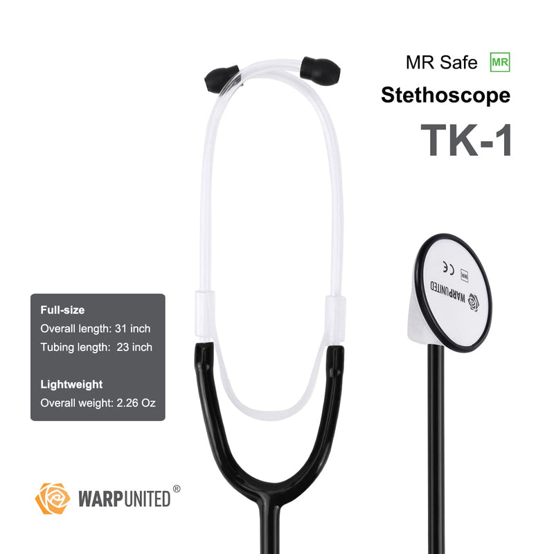 [Australia - AusPower] - TK-1 MRI MR Safe Dual-Frequency Stethoscope Black 