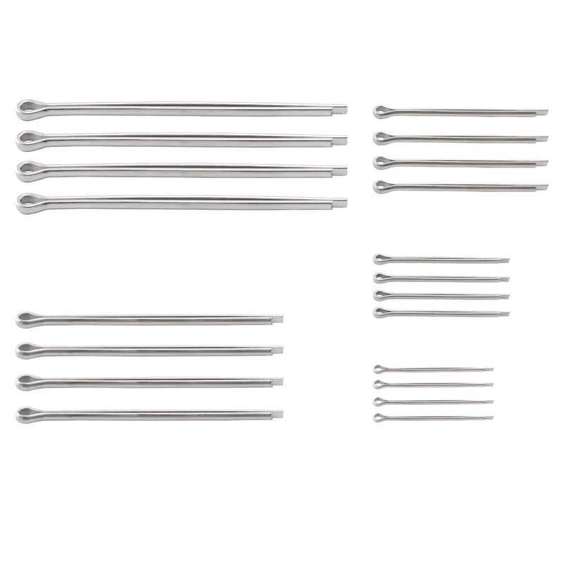 [Australia - AusPower] - Cotter Pin Assortment Kit, SDTC Tech 20 PCS 304 Stainless Steel Pin Clips Fastener - 5 Sizes 20 cotter pins 