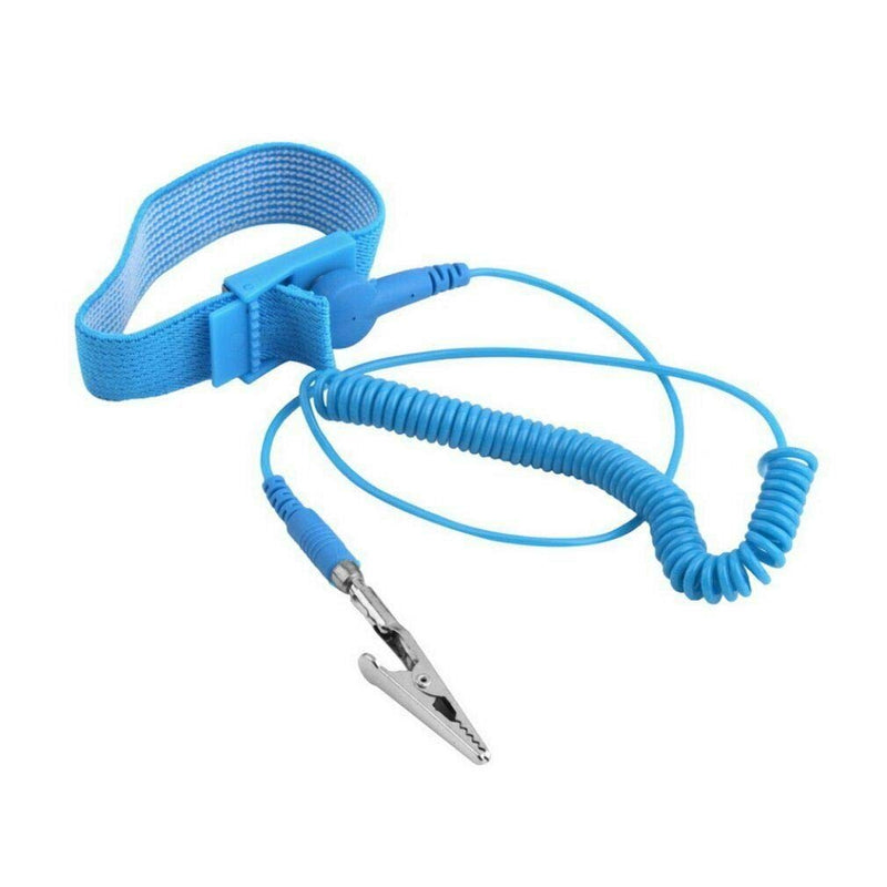 [Australia - AusPower] - Hailege 5pcs Anti Static Wrist Strap ESD with Clip Discharge Grounding Prevent Static Shock 