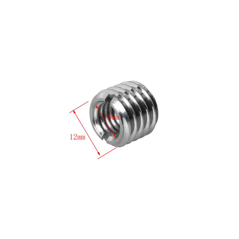 [Australia - AusPower] - Thread ADAPTERS DGBRSM 8pcs Thread Adapters Sleeve Reducing Nut for M12 12MM Male to M8 8MM Female Threaded REDUCERS M12 MALE TO M8 female 