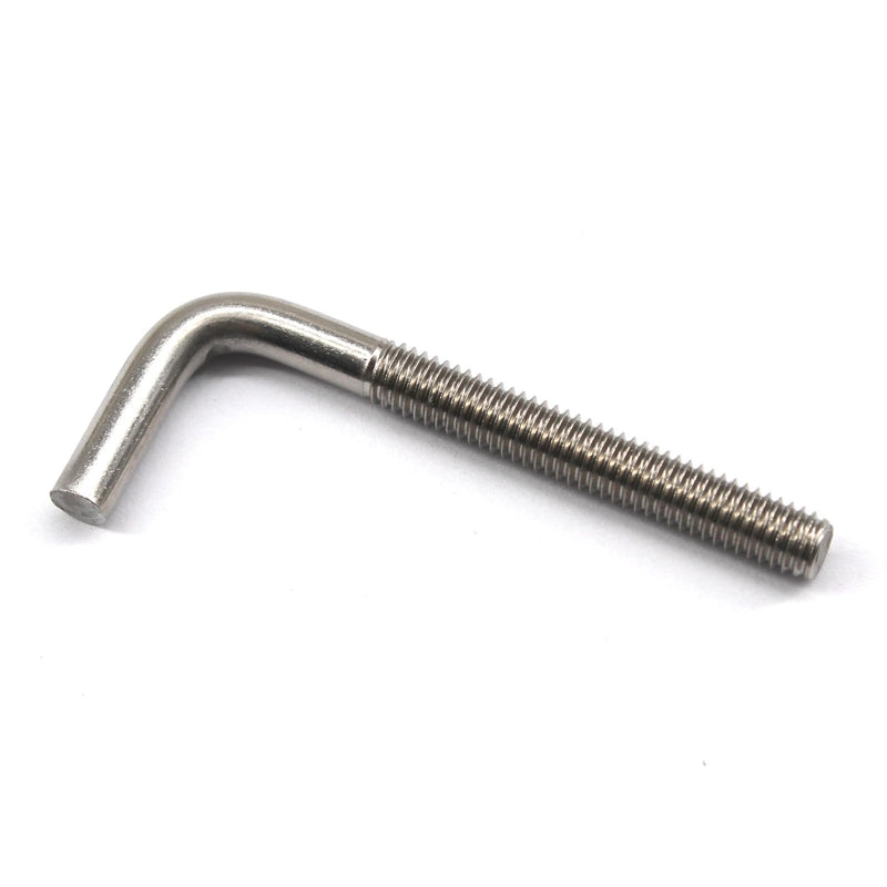 [Australia - AusPower] - (6 Pieces) 10x150mm L Shape Foundation Bolts 304 Stainless Steel Right Angle Anchor Bolt Long Square Bend Screw M10x150 