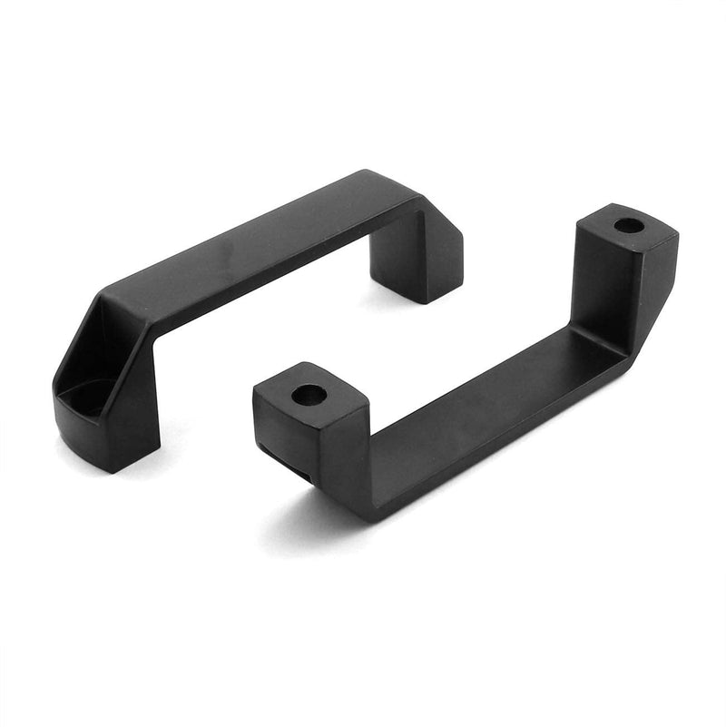 [Australia - AusPower] - 2-Pack Black Aluminium Alloy Handle Rectangular Industrial Pull Handle for 30 Series Aluminum Extrusion Profile Accessories 120mm 120mm for 30 Series 