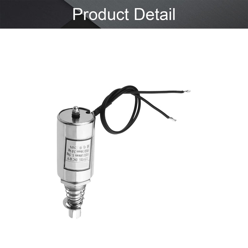 [Australia - AusPower] - Fielect DC 12V 15N Push Pull Type Tubular Solenoid Electromagnet, Linear Motion, MQ8-Z15B-12V Models : MQ8-Z15B-12V 