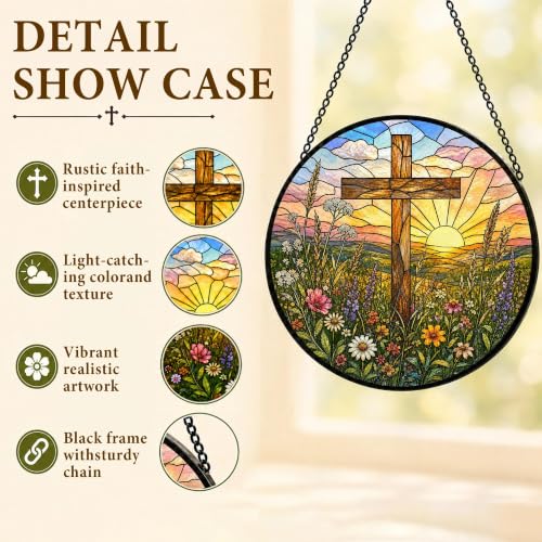 Christian Gifts for Women Birthday for Mom, Grandma, Nana, Wife, Aunt, Her Cross 6.3 x 6.3 IN