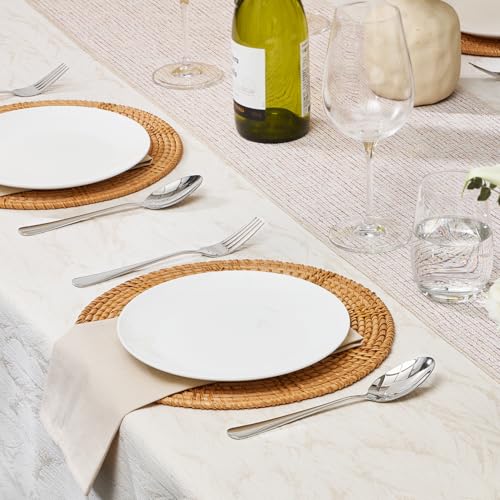 HIKAA 16-Piece Dinner Forks Set, 8-Inch 18/10 Stainless Steel Forks, Mirror Polished Dishwasher Safe Silverware Forks for Home, Restaurant, Party