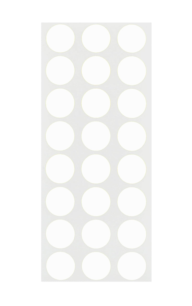 ChromaLabel 1/2 Inch White Dot Stickers, Easy to Write On Color Coding Stickers, Removable Sticky Dots - 1200 Colored Labels per Pack, White Sticker Labels