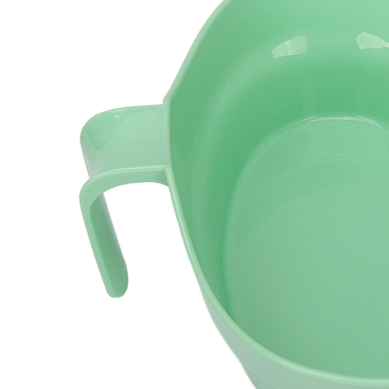 [Australia - AusPower] - 300ml Oral Care Basin Cup with Hanging Handle Design Inward Curved Vomit Bowl Tooth Brushing Tray for Elderly Bedridden 