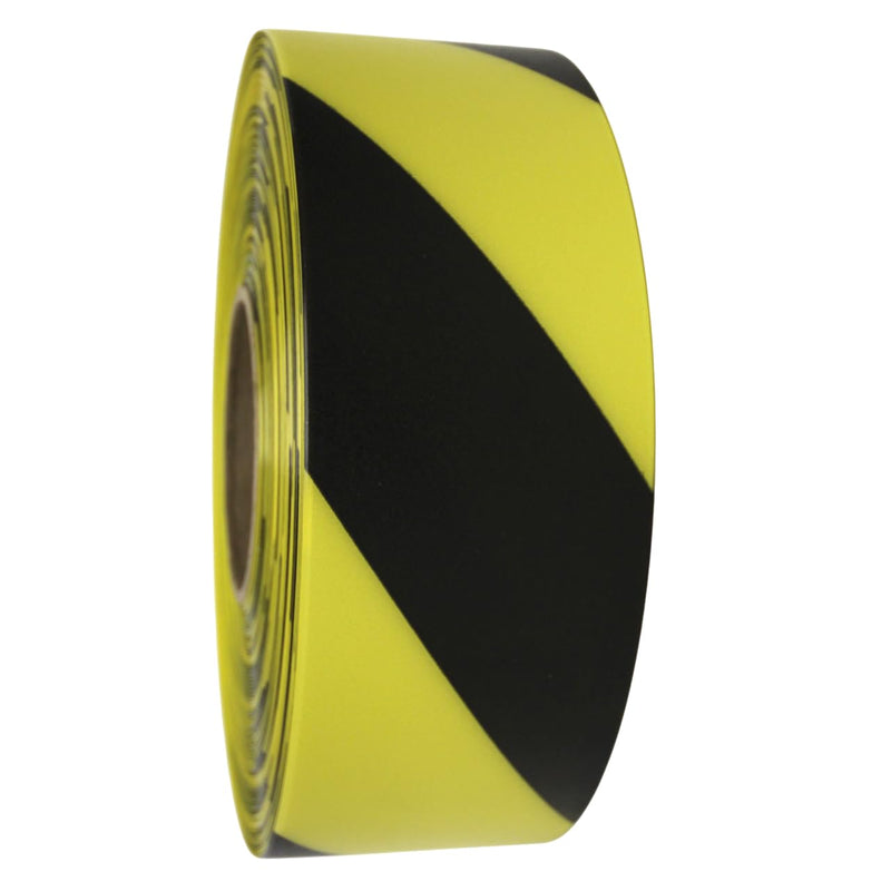 DuraMark EC-700 Hazard Safety Warning Stripe Tape - Durable Outdoor Heavy Duty Rubber Base, Reflective Slip Resistant Bast Certified for Pavement Marking, Hazardous Areas (Yellow & Black, 2" X 18') 2 Inch Yellow & Black