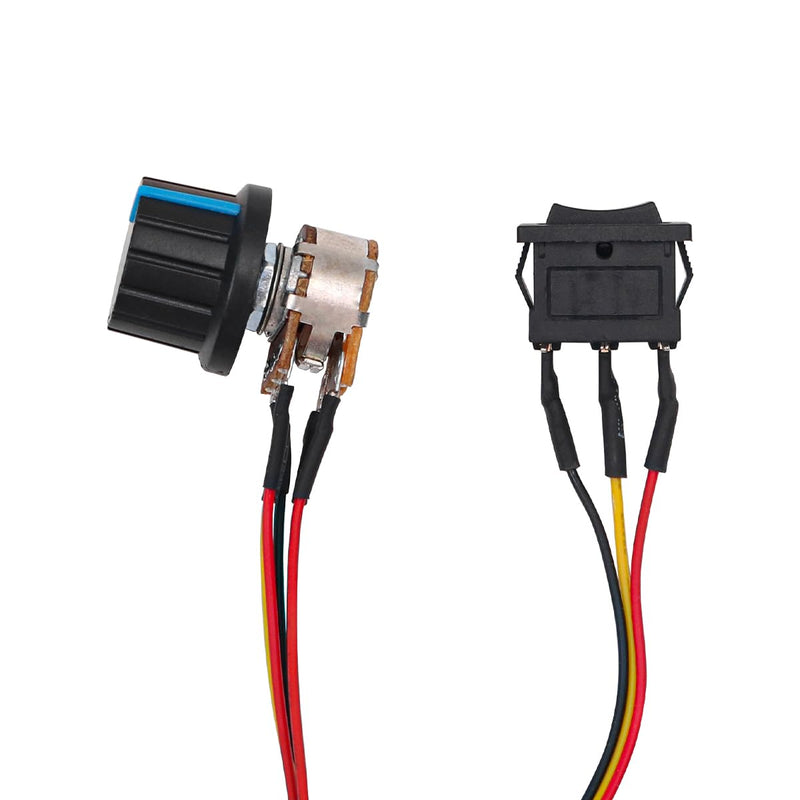 DC Motor Controller DC 10-55V 60A DC Motor Speed Control Reversible PWM Controller 12V 24V 36V 48V Forward Reverse Switch