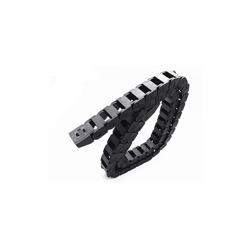 [Australia - AusPower] - 39.3 inch Carrier Drag Chain Cable Wire R18 10x15mm (Inn H x W) Plastic Black Open Type for CNC Router Mill and 3D Printer. 