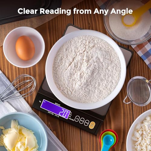 Bonvoisin 10 lb Digital Scale for Kitchen & Baking with Percentage Weighing 5kg / 0.1g