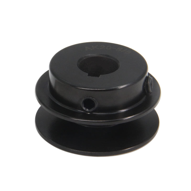 [Australia - AusPower] - AK20-5/8" Bored Single Groove Web Sheaves 2.0" OD 5/8"Bore V-Belt Sheave Cast Iron Belt Pulley for V-Belt (AK20-5/8", Single Groove) AK20-5/8"Bore 