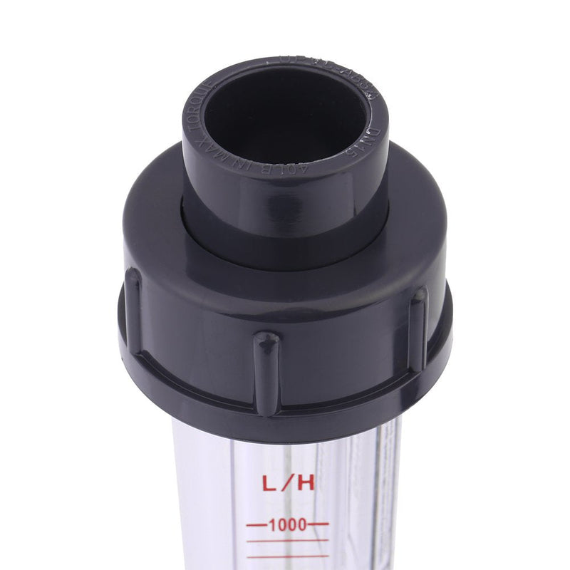 [Australia - AusPower] - 100-1000L/H Rotameter Plastic Tube Type Water Liquid Flow Meter LZS-15 for DN15 1/2" Tube 